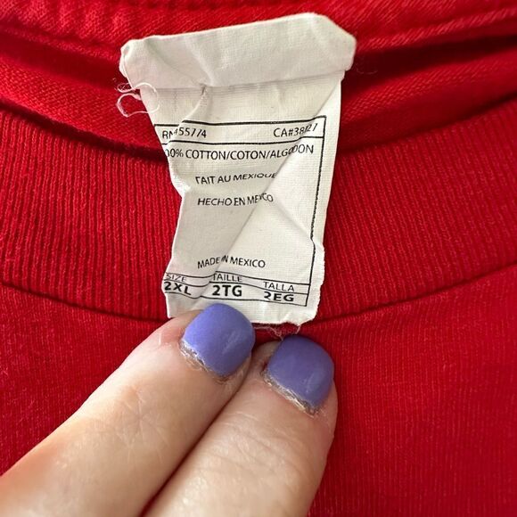 Sassy Frass Christmas Owl Red Long Sleeve Shirt - Picture 5 of 5